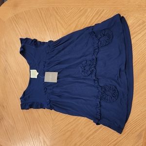 Anthropologie Little Yellow Button top